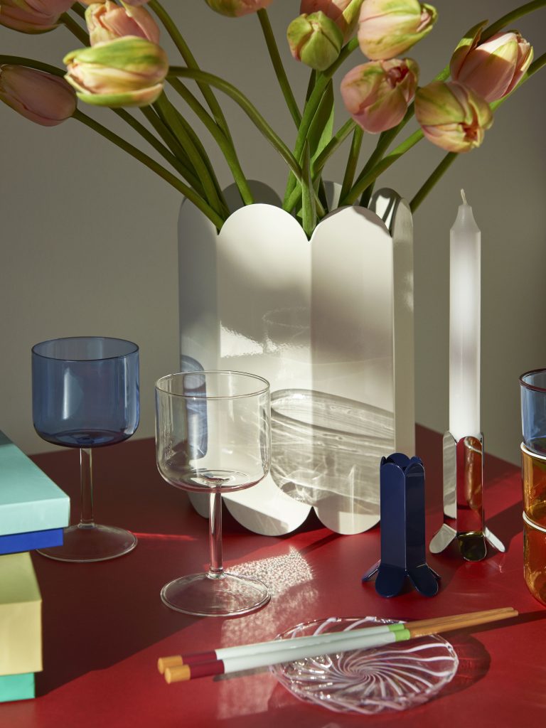 mathes_hay_store_Arcs Vase_Arcs Candleholder_Tint Wine Glass_Colour Sticks_Spin Saucer.jpg